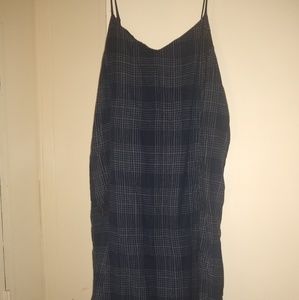 Old Navy dark blue and white midi dress